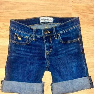 Girl’s Abercrombie & Fitch Dark Blue Cropped Jeans